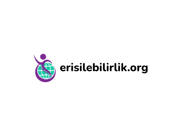 Beyaz arka plan üzerinde sol tarafta erisilebilirlik.org logosu ve sağ tarafta erisilebilirlik.org yazısı var